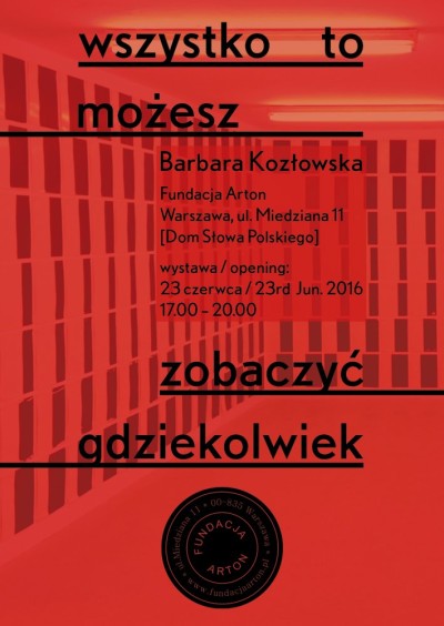Barbara Kozłowska Wszystko to możesz zobaczyć gdziekolwiek