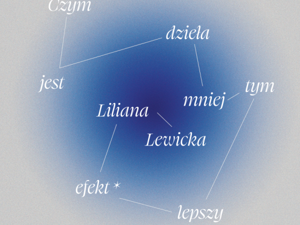 Czym jest dzieła mniej, tym lepszy efekt. Liliana Lewicka