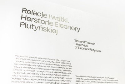 Relacje i wątki. Herstorie Eleonory Plutyńskiej